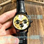 Replica Swiss 7750 Rolex Daytona All Black Gold Chronograph Watch
